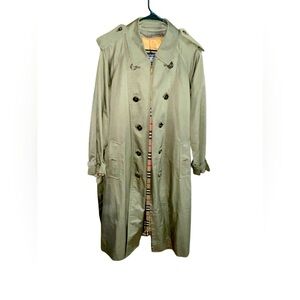 Vintage Burberry Trench Coat Single Breasted Novacheck with wool liner